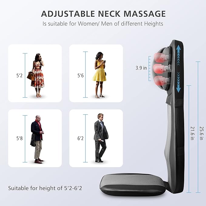 Snailax shiatsu Neck & Back Massager - Image 5