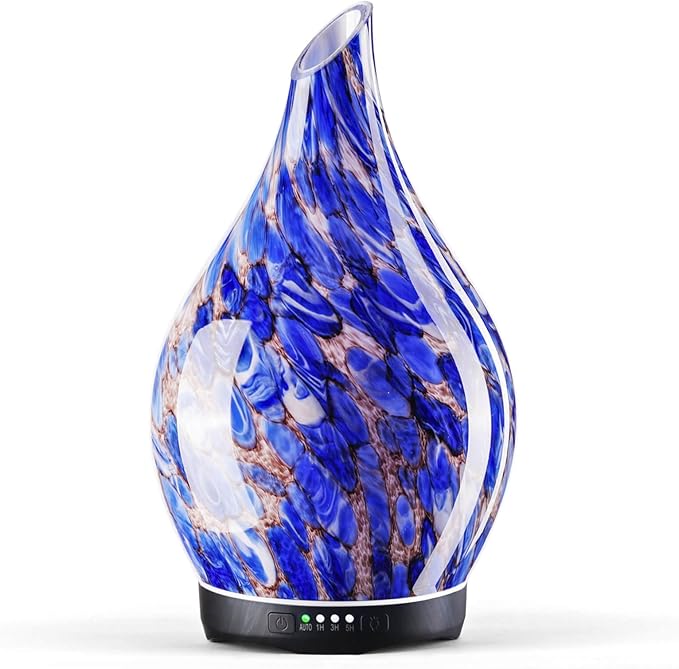 Porseme 280ml Essential Oil Diffuser Glass Color Changing Aroma Air Diffusers by Porseme