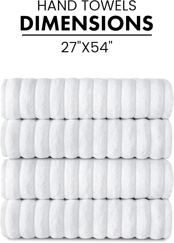 Classic Turkish Towels CTT Premium 4 Pack Bath Towels Set, Made - Image 5