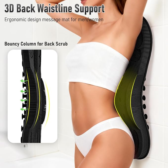 Back Scrubber Shower Bathtub Tub Body Bath Cushion Back Lumbar Support - Image 3