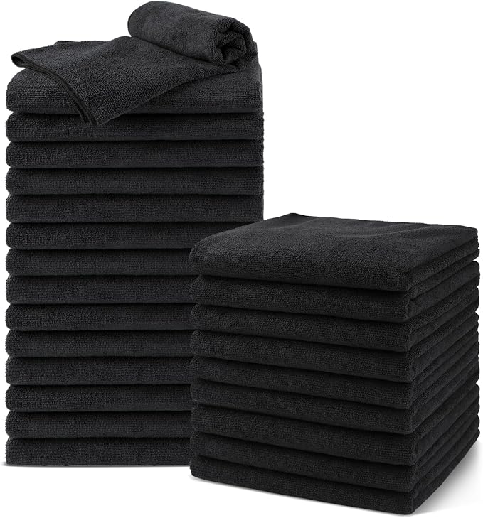 UNIMADE Salon Towels 24 Pack, Microfiber Barber Towels Bulk, Hair-Drying Cloth by Unimade