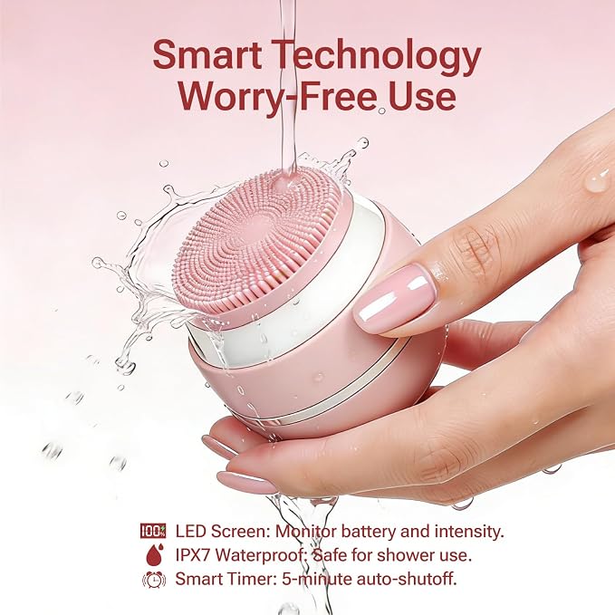 Electric Face Scrubber & Silicone Facial Cleansing Brush - Image 6