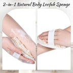 Jeffdad 2Pcs Natural Loofah Sponge, Premium Exfoliating Body Scrubber - Image 5