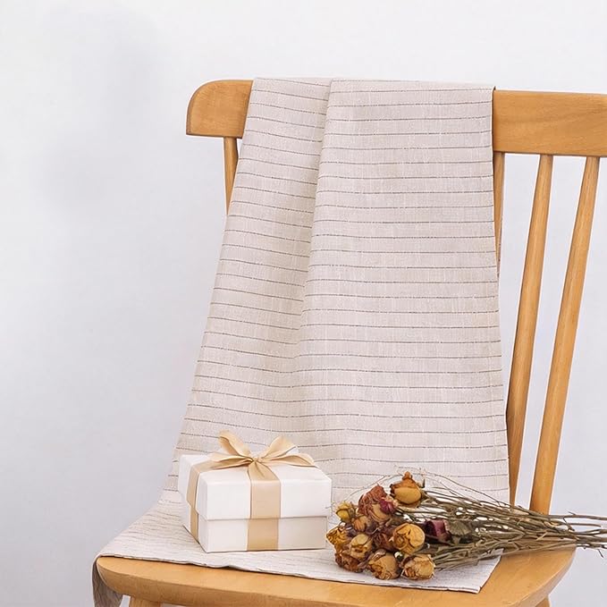 Linen Striped Bath Towel 30x53 - Image 7