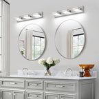 SineRise LED Modern Bathroom Vanity Light Fixtures, Brushed Nickel Modern - Image 8