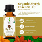 SVA Myrrh Essential Oil Organic – 1/3 Fl Oz – 100% Natural Organic Myrrh Oil - Image 2