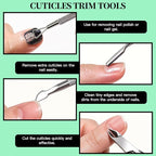 FANDAMEI Nail Tools, Nail Care Kit, Nail Files 100/180, Nail Buffer Block - Image 4