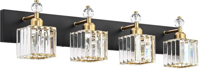PRESDE 4-Light Crystal Vanity Light by HOME