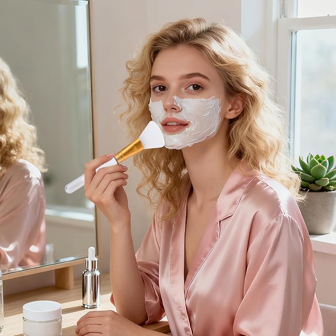 LORMAY Jelly Brush | 2 Pcs Silicone Face Mask Brushes | Mask Application Tool - Image 5