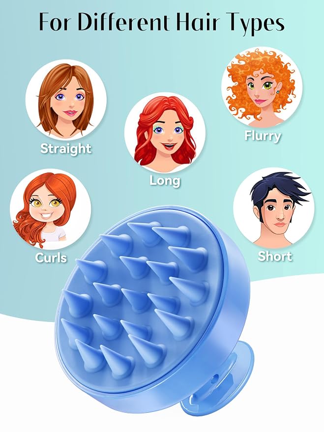 HEETA Shampoo Scalp Brush Massager Hair Growth, Scalp Scrubber - Image 6