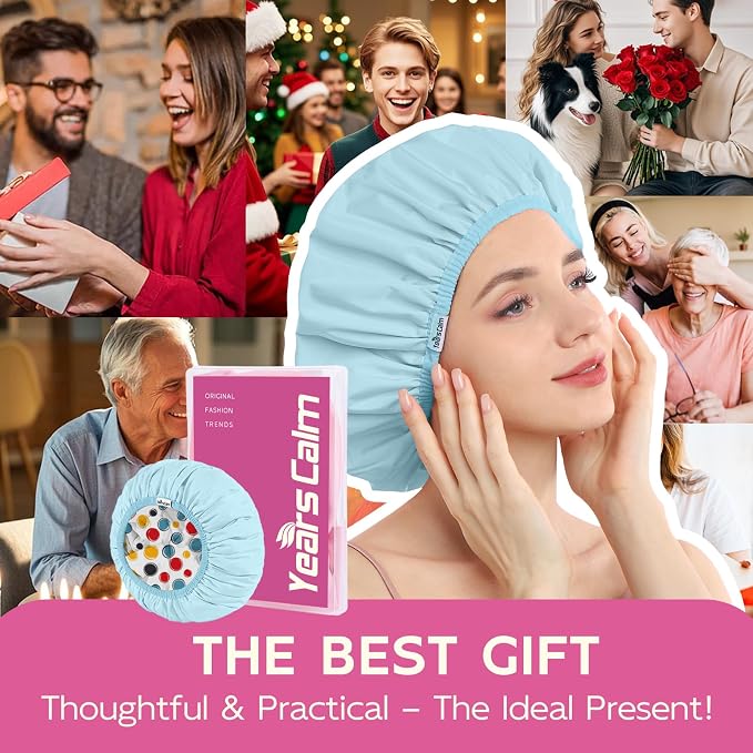 Years calm Waterproof Shower Cap - Image 8