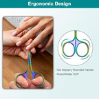 Lermende Cuticle Scissors Extra Fine Curved, Portable Stainless Steel Manicure - Image 7