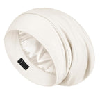 LULUSILK Mulberry Silk Lined Sleep Cap, No More Frizzy Tangled Hair, Stay On by LULUSILK