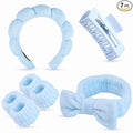 7 Pcs Spa Set, Facial Headband and Wristband Set, Skincare Accessories by Unknown