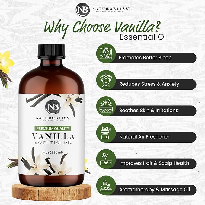 NaturoBliss Vanilla Essential Oil Premium Quality - Image 2