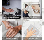 Avalon Towels Cotton Washcloths 24-Pack – 12 x 12 Inch Silver Super Soft & - Image 7