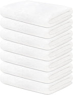 ZUPERIA 7-Pack White Bath Towels - Image 2