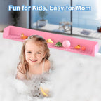 Splash Guard for Bathtub Kids, Silicone Bath Splash Guard Play Shelf, Tub Water - Image 4