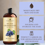 Handcraft Blends Grapeseed Oil | 100% Pure and Natural | Bath & Body Oil | - Image 5