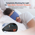 LitBear Sleep Masks, Light Blocking Eye Mask Sleeping - Image 2