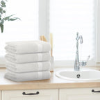 Avalon Towels White Bath Towels Set of 4 pcs, 100% Cotton Towel Absorbent and - Image 5