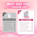 Jelly Mask for Facials Professional, Hydrating & Moisturizing Peel-Off Natural - Image 6