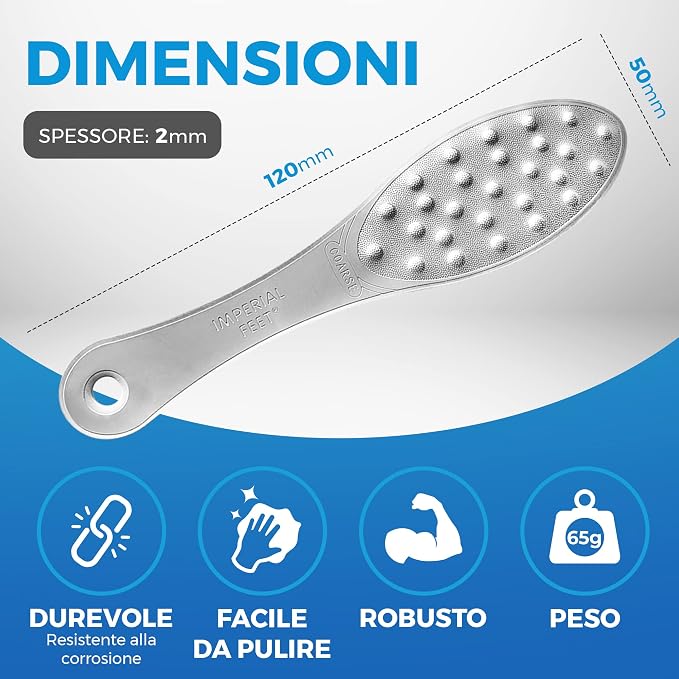 Stainless Steel Foot Scraper | Professional Double-Sided Foot File Callus - Image 3