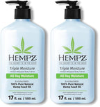 Hempz Triple Moisture Body Moisturizer, 17 Oz – Hydrating Lotion Rich by Hempz