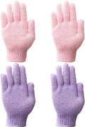 IBLUE Shower Gloves, Double Sided Exfoliating Bath Body Scrub Gloves by IBLUE