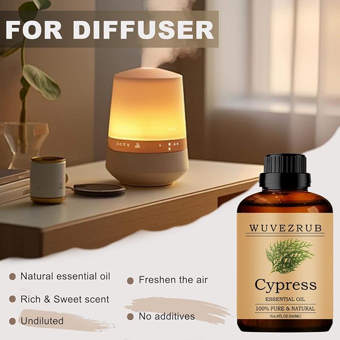 Cypress Essential Oils, 240ML Pure and Natural Essential Oil - Image 5
