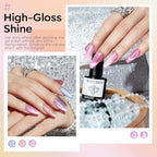 modelones Holographic Glitter Cat Eye Gel Nail Polish Kit 6 Colors - Image 4