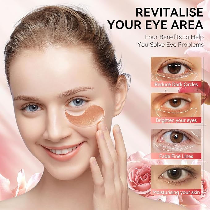 BREYLEE Rose Eye Mask, Under Eye Patches - Image 6