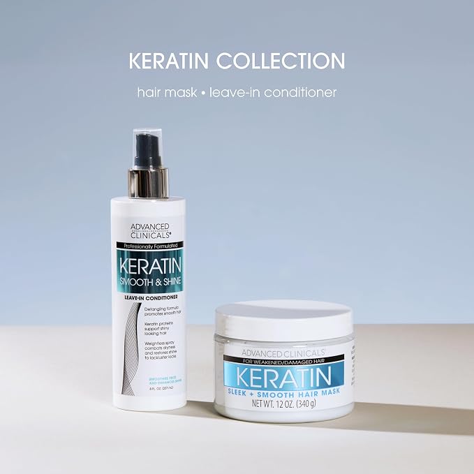 Advanced Clinicals Keratin Hair Mask Treatment, 12 Fl Oz, - Image 6