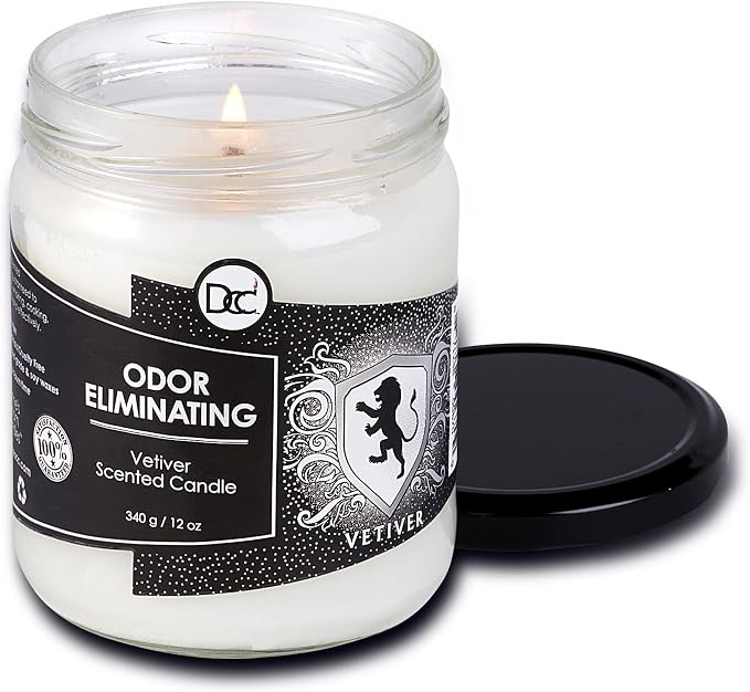 Vetiver Odor Eliminating Highly Fragranced Candle - Image 3