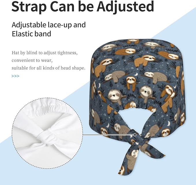 Alligator Ice Cream Working Cap, Scrub Cap - Image 4