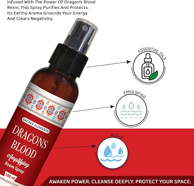 Sacred Element's Dragon's Blood Room Spray | Natural Purifying Mist - Image 3