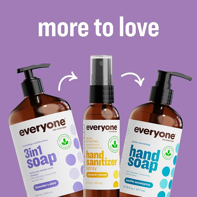 Everyone 3-in-1 Soap, Body Wash, Bubble Bath, 32 Ounce, Vanilla and Lavender - Image 6