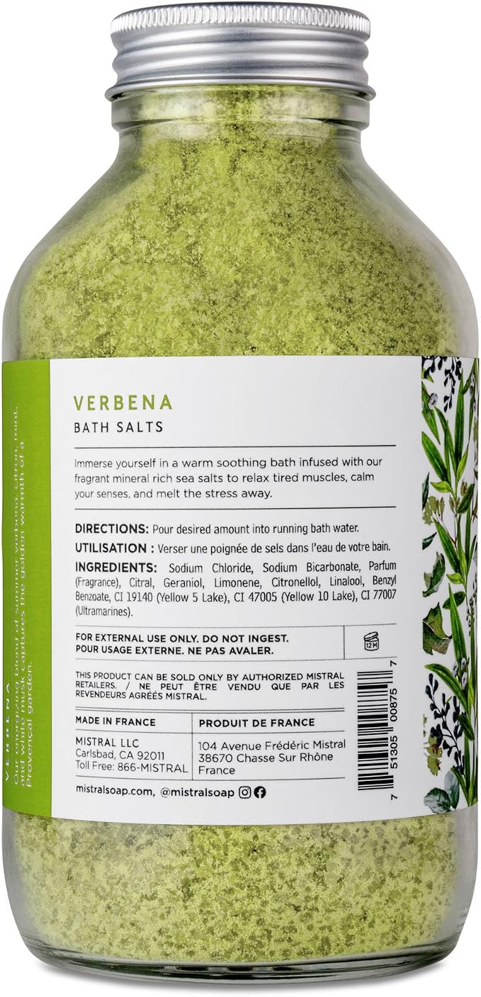 Mistral Bath Salt Mediterranean Sea, Lemon Verbena - Image 2