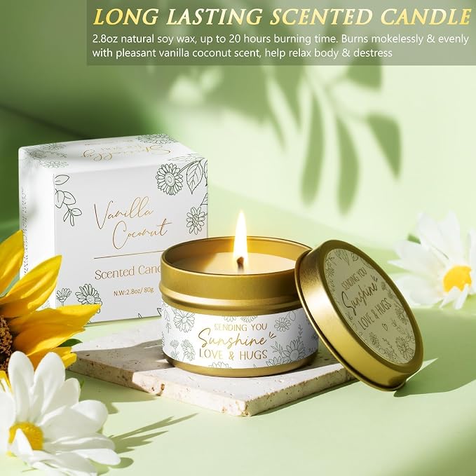 Birthday Gifts for Women Self Care Get Well Soon Gift Baskets, Spa Care Package - Image 6