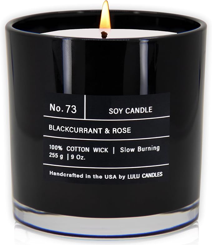 Lulu Candles | Blackcurrant & Rose | Smells Musky & Floral | Luxury Scented Soy by LULUCANDLES