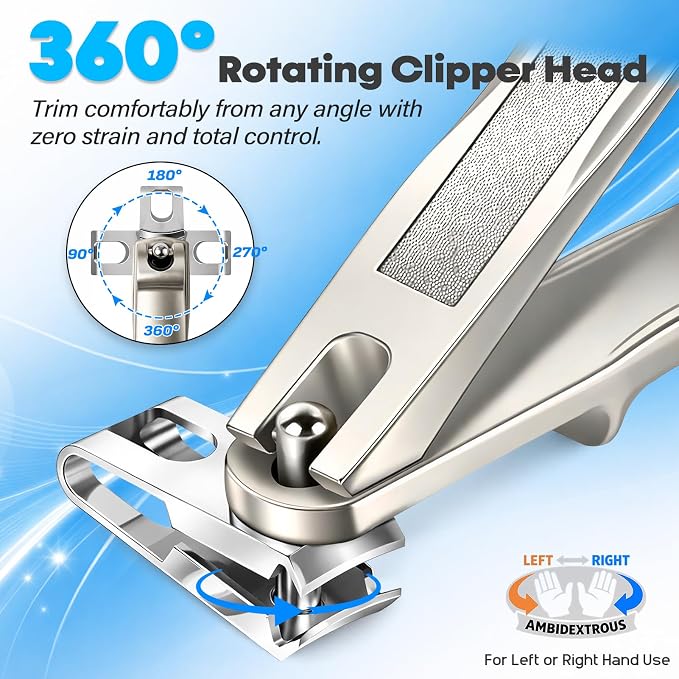 8-in-1 Heavy Duty Toenail & Fingernail Clippers - Image 3