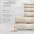 NY Loft 6-Piece Cotton Towel Set - Image 2