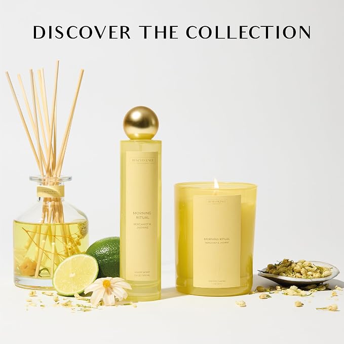 Bergamot & Jasmine Scented Candle | 11oz, 60 Hour Burn | Natural Soy Wax - Image 6