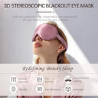 Adjustable Silk Sleep Mask for Custom Comfort | 3D Contour & Blackout Nose Wing - Image 3