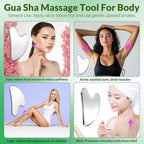 kullder Gua Sha Facial Tools & Face Roller Set 2pcs: Stainless Steel Lymphatic - Image 3