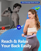 3-in-1 Detachable Massage Gun Deep Tissue, Ergonomic Extension Handle Back - Image 2