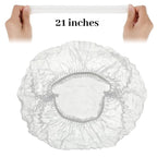 100 Pcs Disposable Nonwoven Bouffant Caps 21 Inch Hair Net Elastic Cap Hair - Image 4