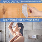 MORGLES 50 Pcs Ear Covers for Shower - Image 2