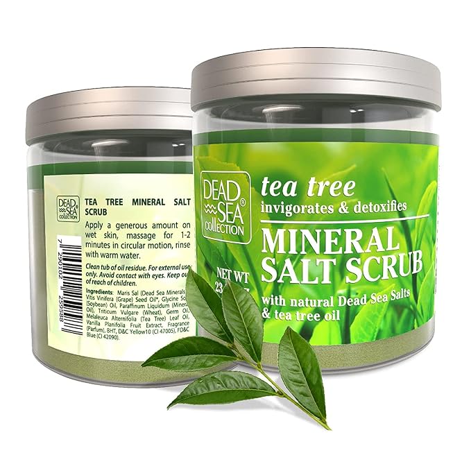 Dead Sea Collection Tea Tree Salt Scrub – Exfoliating Body Scrub - Image 8