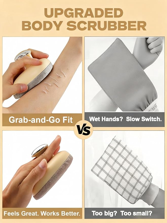 New Deep Exfoliating Body Scrubber, Upgraded Traditional Exfoliating Body - Image 4